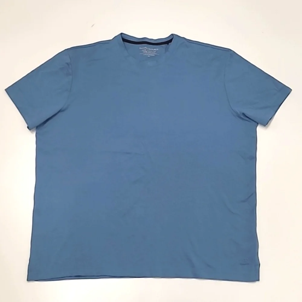 Banana Republic Luxe Touch Tee Blue Short Sleeved T-Shirt Crew Neck Relaxed Soft